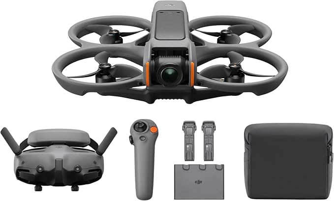 DJI Avata 2 Fly More Combo (mit drei Akkus) – FPV Drohne mit Goggles 3 & RC Motion 3