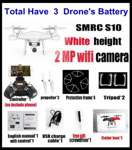 S10 SMRC FPV Quadcopter Drohne WiFi 2MP Kamera Micro RC Racer