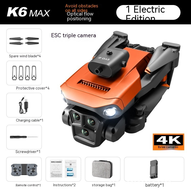 K6 MAX UAV Drohne Drei-Kamera HD Luftaufnahmen Hinderniserkennung