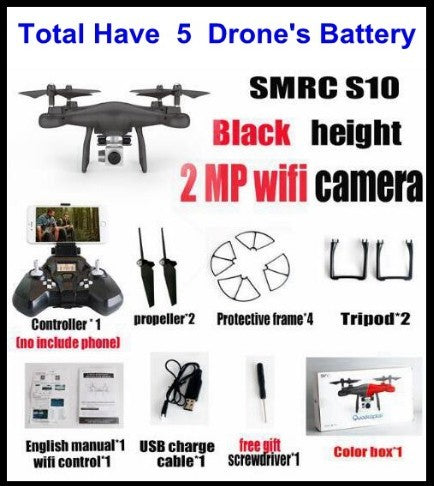 S10 SMRC FPV Quadcopter Drohne WiFi 2MP Kamera Micro RC Racer