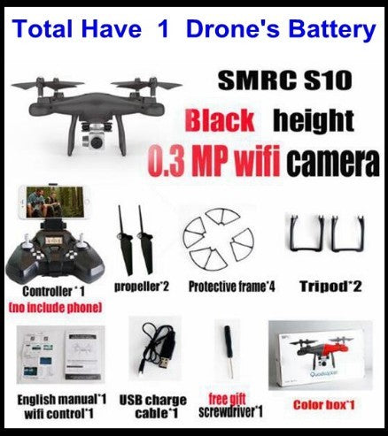 S10 SMRC FPV Quadcopter Drohne WiFi 2MP Kamera Micro RC Racer