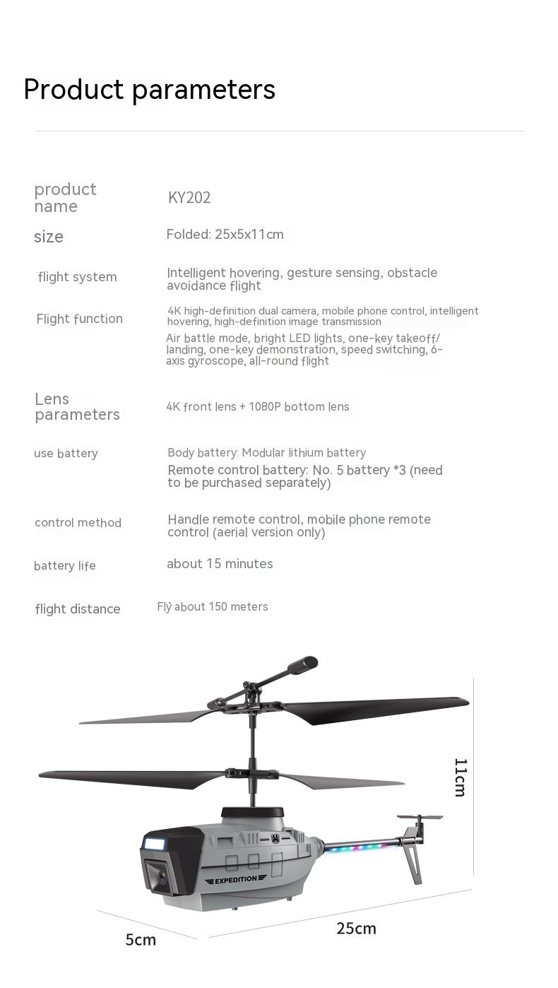 Heifeng Aufklärungs-UAV Drohne Induktions-Hinderniserkennung Helikopter