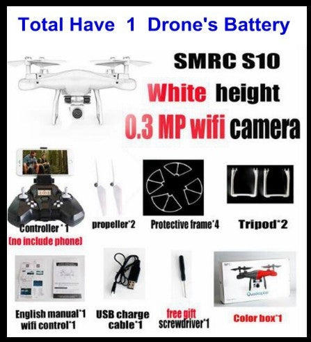 S10 SMRC FPV Quadcopter Drohne WiFi 2MP Kamera Micro RC Racer