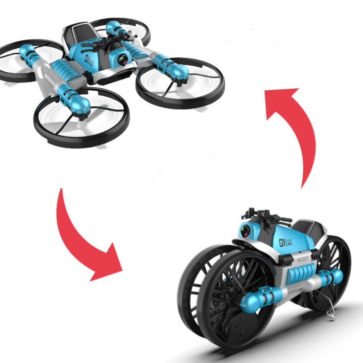 WiFi FPV RC Drohne Motorrad 2-in-1 Faltbar 0.3MP Kamera Höhenhaltung