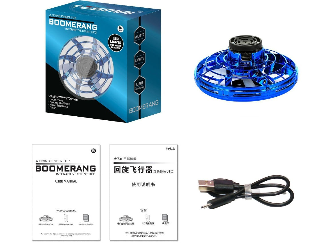Mini Fingertip Gyro UFO Drohne LED Fliegender Spinner Spielzeug für Kinder
