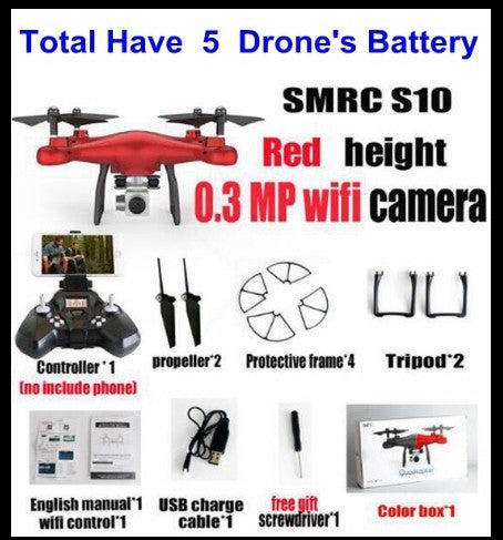S10 SMRC FPV Quadcopter Drohne WiFi 2MP Kamera Micro RC Racer