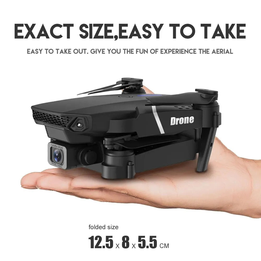 E88 Pro WiFi FPV Drohne Weitwinkel 4K 1080P Kamera Faltbarer Quadcopter