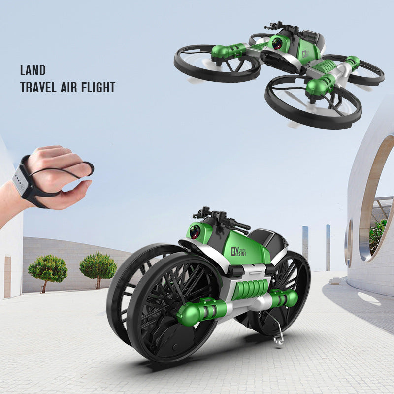 WiFi FPV RC Drohne Motorrad 2-in-1 Faltbar 0.3MP Kamera Höhenhaltung