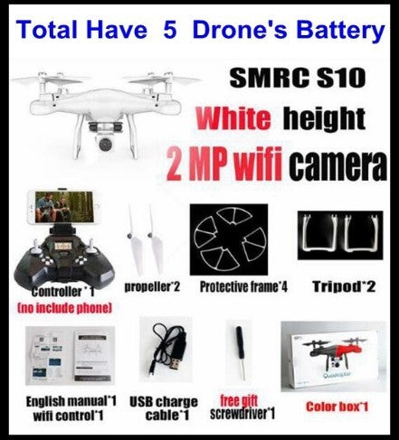 S10 SMRC FPV Quadcopter Drohne WiFi 2MP Kamera Micro RC Racer