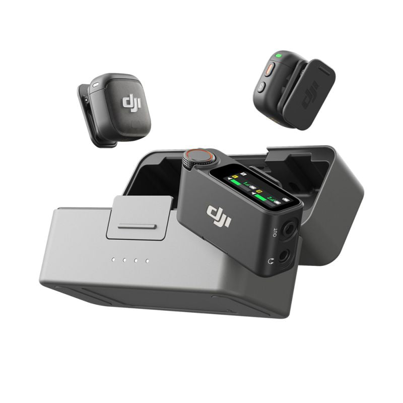DJI Mic 3 – Funkmikrofon-System (2 Sender + 1 Empfänger + Ladeschale)