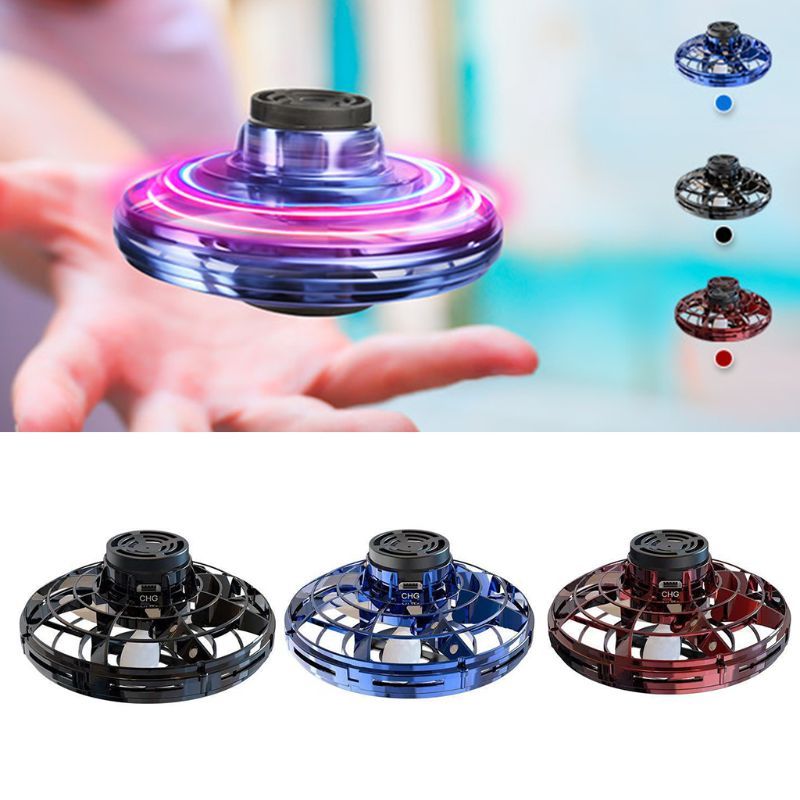 Mini Fingertip Gyro UFO Drohne LED Fliegender Spinner Spielzeug für Kinder