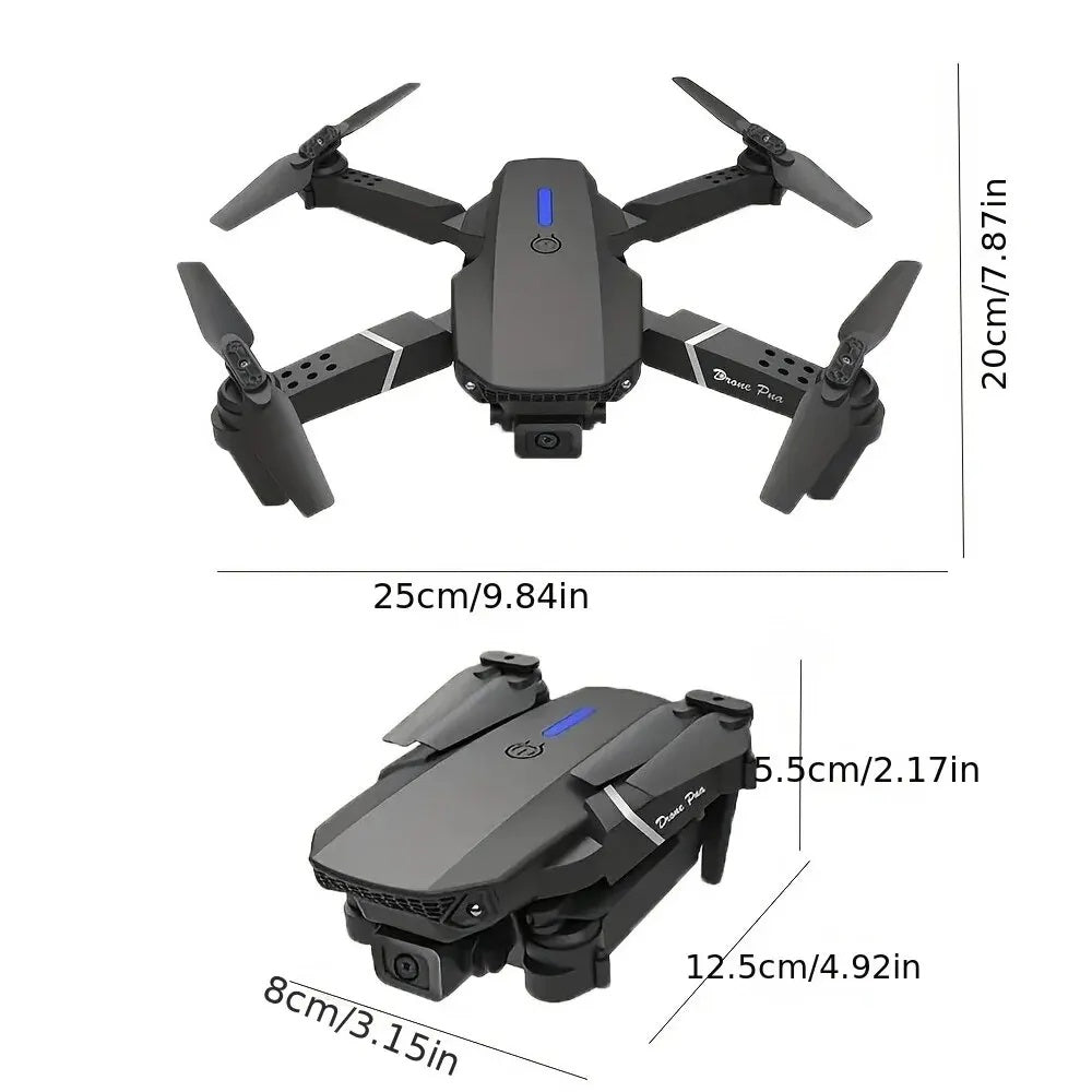 E88 Pro WiFi FPV Drohne Weitwinkel 4K 1080P Kamera Faltbarer Quadcopter