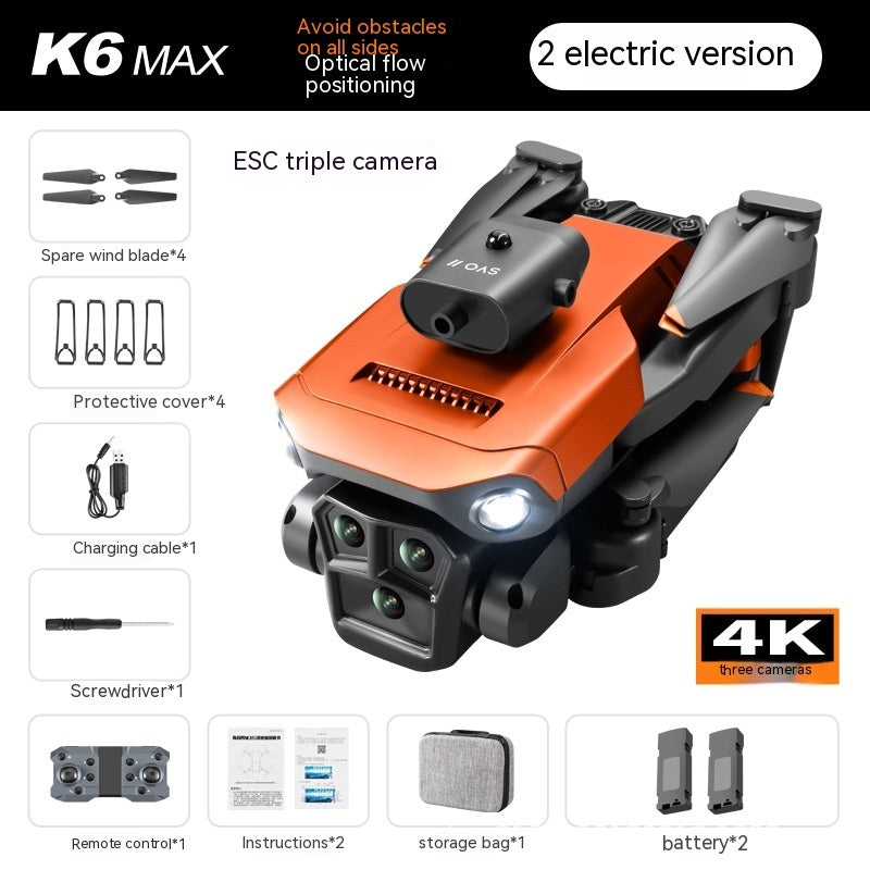 K6 MAX UAV Drohne Drei-Kamera HD Luftaufnahmen Hinderniserkennung
